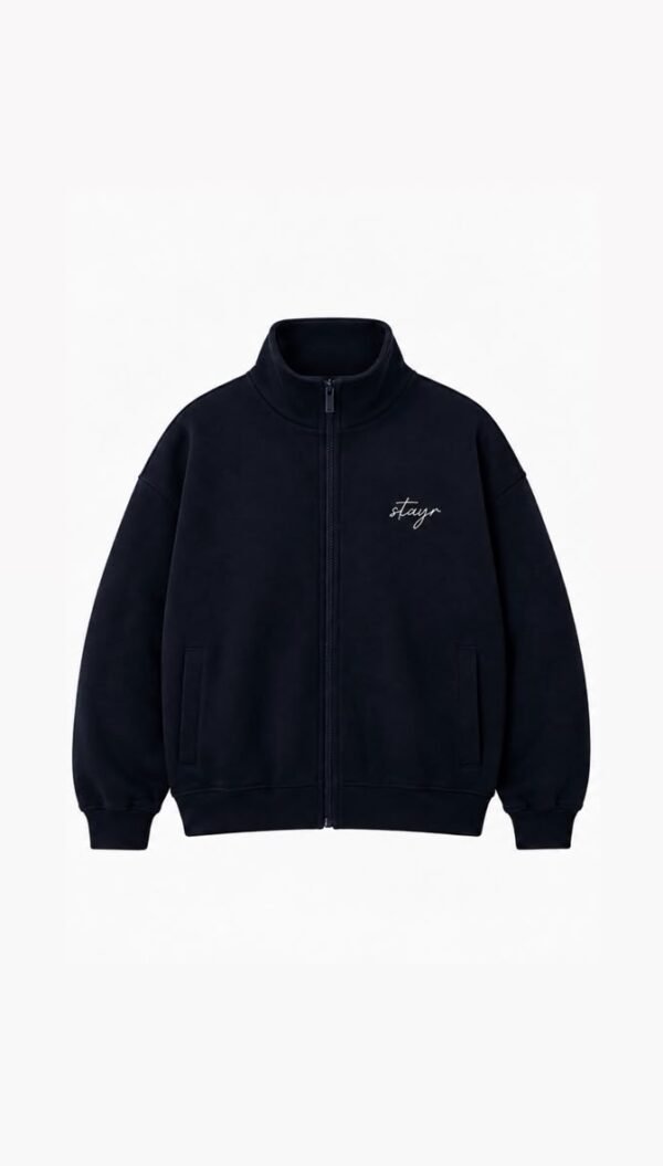 Full Zip Cuello Azul Marino